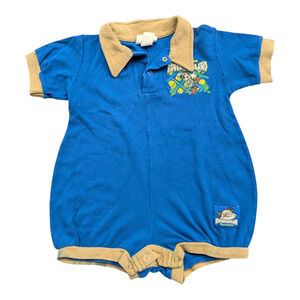 90's Youth Disney Adventureland Magic Kingdom One Piece Short Sleeve and Shorts